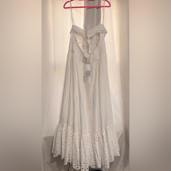 NWT American Eagle Outfitters White Tiered Midi Sundress - Picture 4 of 4